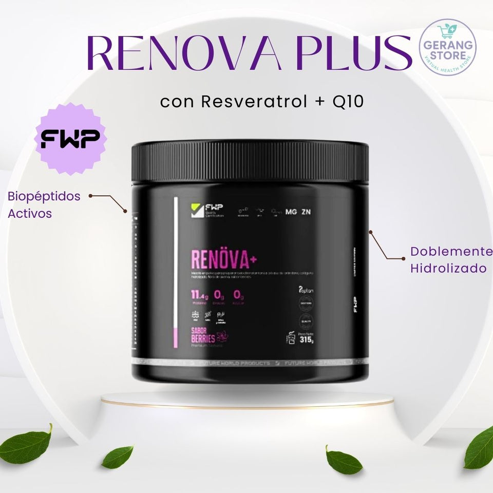 🌸 RENOVA PLUS – Colágeno DOBLEMENTE HIDROLIZADO con Vitaminas y Antioxidantes
